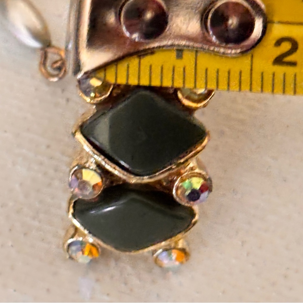 Vintage Sweater Clip   Double Brooch - Picture 12 of 14